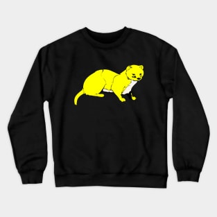 Yellow Weasel Crewneck Sweatshirt